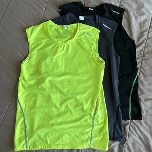 148 LUWELL PRO Men's Sleeveless Compression Shirts - 3 pack